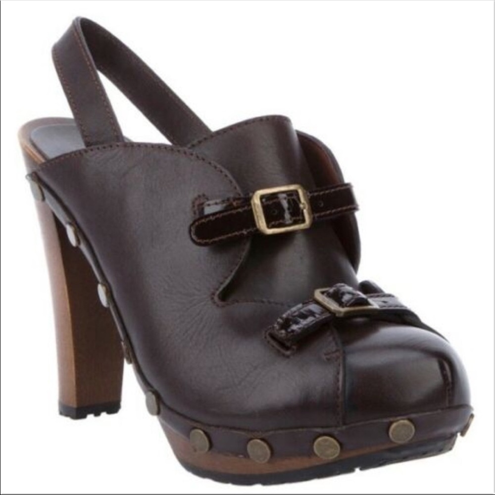 See By Chloe Dark Brown Leather Mules